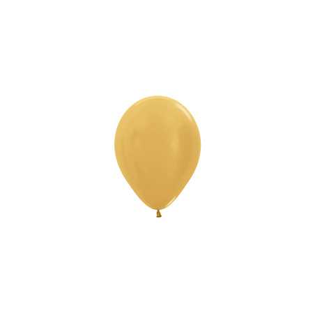 Round balloons 5inch (12cm) - Metallic Gold - 570 R5570 Sempertex France