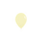 Ballons ronds 5" (12cm) jaune pastel mat (Pastel Matte Yellow 620) – 50 Pcs