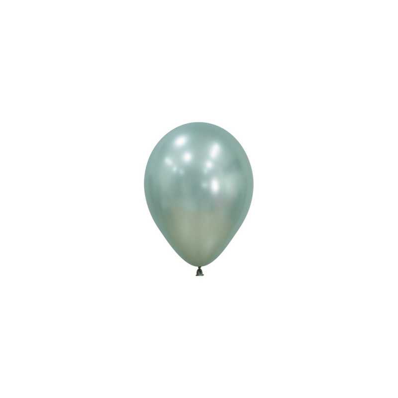 Ballons ronds 5" (12cm) vert menthe soyeux (Silk Cool Mint 826) – 50 Pcs