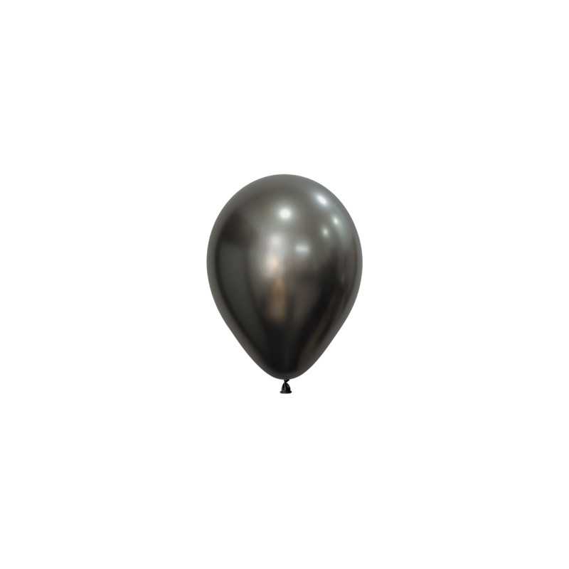 Round balloons 5" (12cm) silky midnight gray (Silk Midnight Gray 880) – 50 Pcs