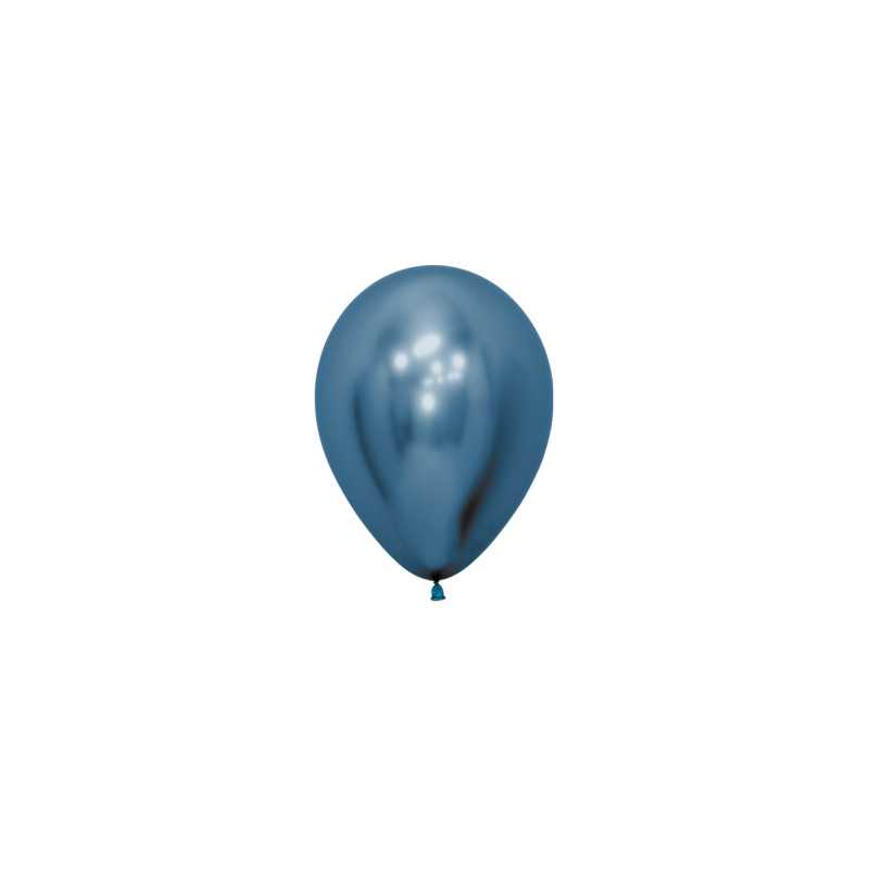 Round balloons 5" (12cm) chrome blue (Reflex Blue 940) – 50 Pcs Round balloons 5" (12cm) chrome blue (Reflex Blue 940) – 50 Pcs