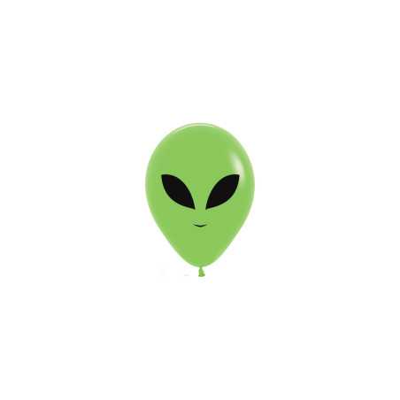 Ballons imprimés 5inch (12cm) - Alien - Vert - 031 R5ALIEN Sempertex France