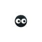 Ballons imprimés 5" (12cm) - Double Eyes - Black - 080 - 50 Pcs