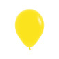 Round balloons 9" (23cm) yellow (Yellow 020) – 50 pcs