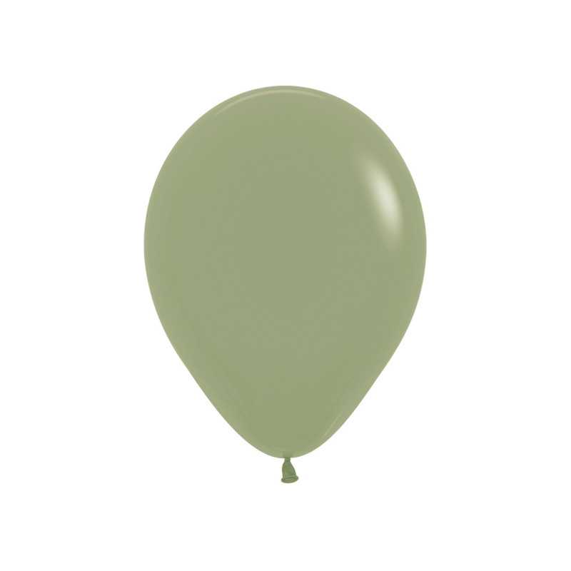 Ballons ronds 9" (23cm) eucalyptus (Eucalyptus 027) – 50 pcs