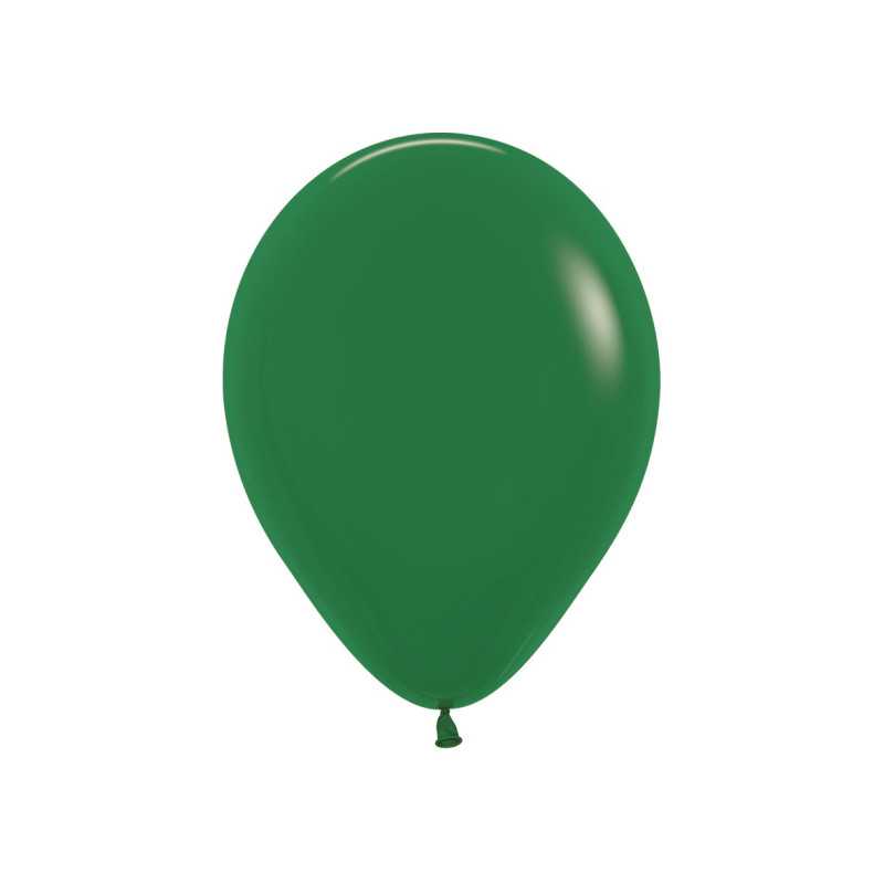 Round balloons 9" (23cm) forest green (Forest Green 032) – 50 pcs