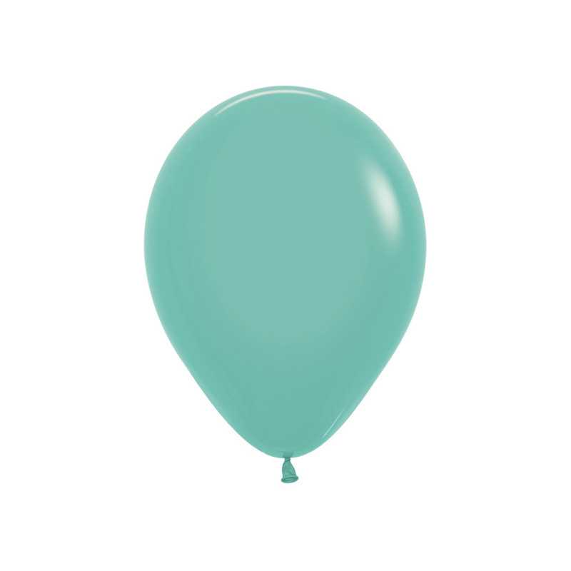 Ballons ronds 9" (23cm) aquamarine (Aquamarina 037) – 50 pcs