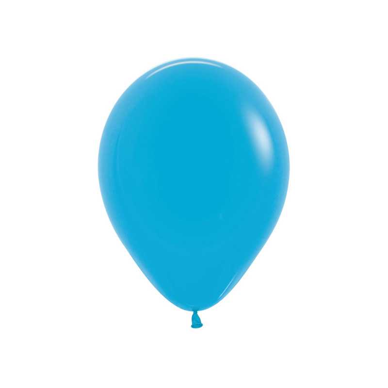 Round balloons 9" (23cm) blue (Blue 040) – 50 pcs