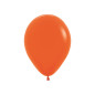 Round balloons 9" (23cm) orange (Orange 061) – 50 pcs