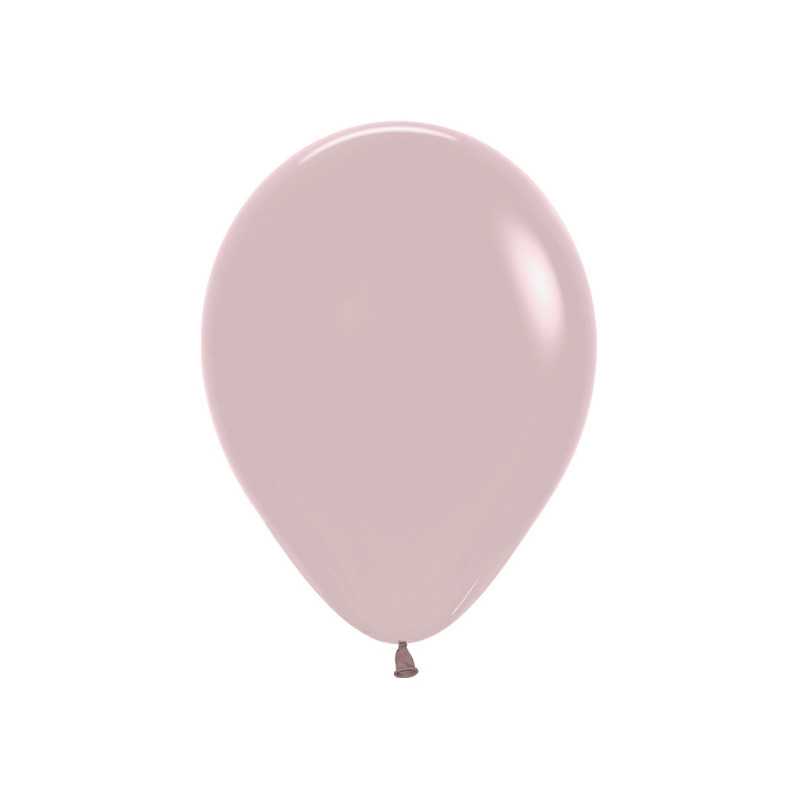 Round balloons 9" (23cm) powder pink (Pastel Dusk Rose 110) – 50 pcs Round balloons 9" (23cm) powder pink (Pastel Dusk Rose 110) – 50 pcs