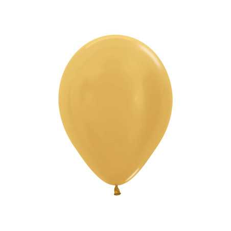 Round balloons 9inch (23cm) - Metallic Gold - 570 R9570 Sempertex France
