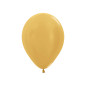 Ballons ronds 9" (23cm) or métallique (Metallic Gold 570) – 50 pcs