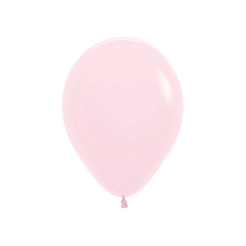 Ballons ronds 9" (23cm) rose pastel mat (Pastel Matte Pink 609) – 50 pcs