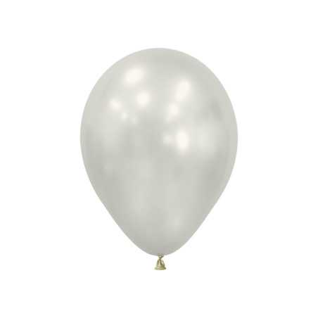 Ballons ronds 9inch (23cm) - Silk Oyster White - 806 R9806 Sempertex France