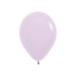 Round balloons 9" (23cm) matte pastel lilac (Pastel Matte Lilac 650) – 50 pcs