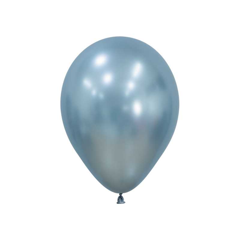 Ballons ronds 9" (23cm) bleu arctique soyeux (Silk Arctic Blue 839) – 50 pcs