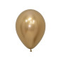 Ballons ronds 9" (23cm) or chromé (Reflex Gold 970) – 80 pcs