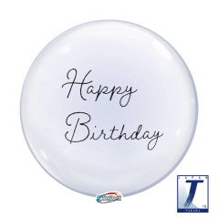 Ballon Deco Bubble 13inch (33cm) - Happy birthday - 10 Pcs - Takarakosan