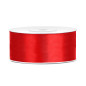 Red Satin Ribbon 25m