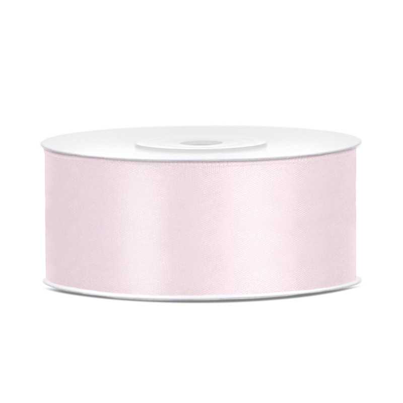 Ruban Satin Rose Clair 25m