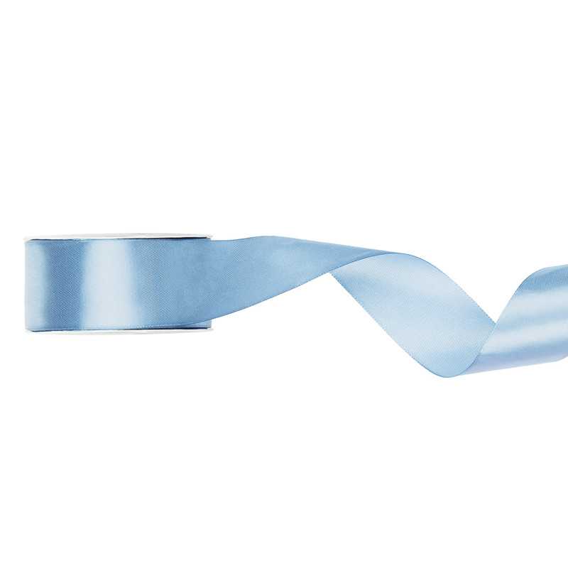 Light Sky Blue Satin Ribbon 25m