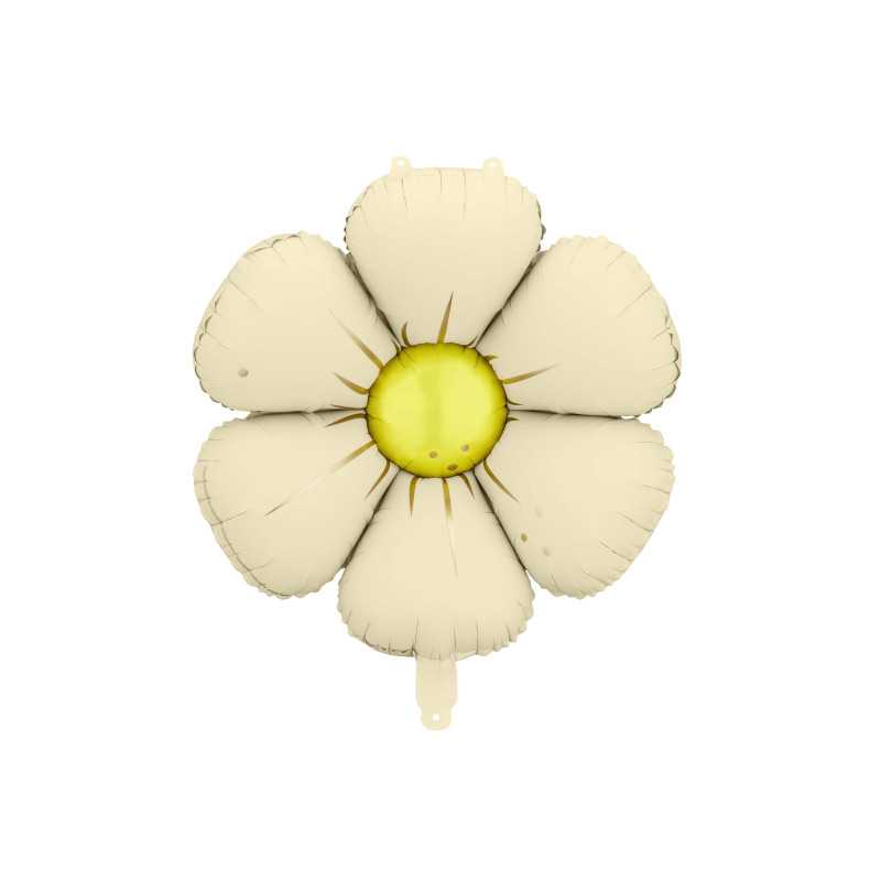 Ballons Marguerites Crème 45cm (18") - 4 Pcs