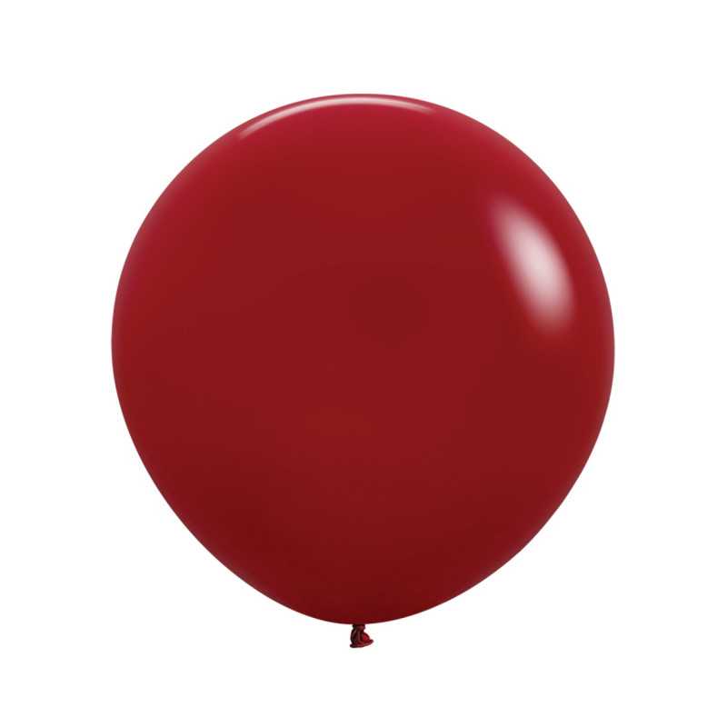 Round Balloons 24" (60cm) - Imperial Red - 016 - 3 Pcs