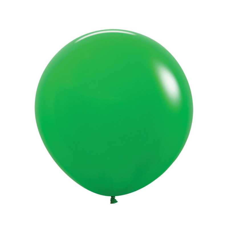 Ballons ronds 24" (60cm) vert trèfle (Shamrock Green 029) – 10 Pcs