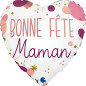 Ballon Cœur Bonne Fête Maman 18" (45cm)