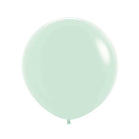 Round Balloons 24inch (60cm) - Pastel Matte Green - 630 R24630 Sempertex France