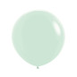 Ballons ronds 24" (60cm) vert pastel mat (Pastel Matte Green 630) – 10 Pcs