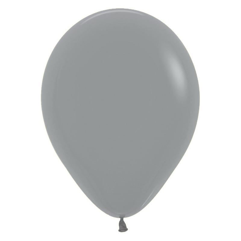Ballons ronds 12" (30cm) gris urbain (Urban Grey 082) – 50 Pcs