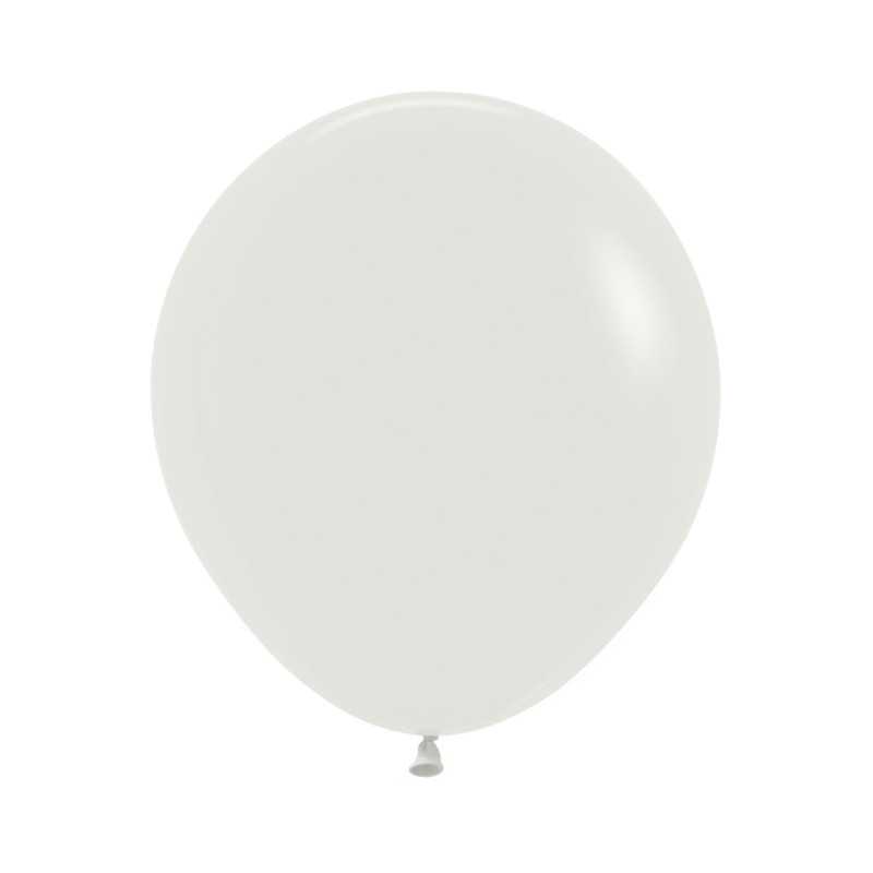 Round Balloons 18" (40cm) Almond White (006) – 25 Pcs