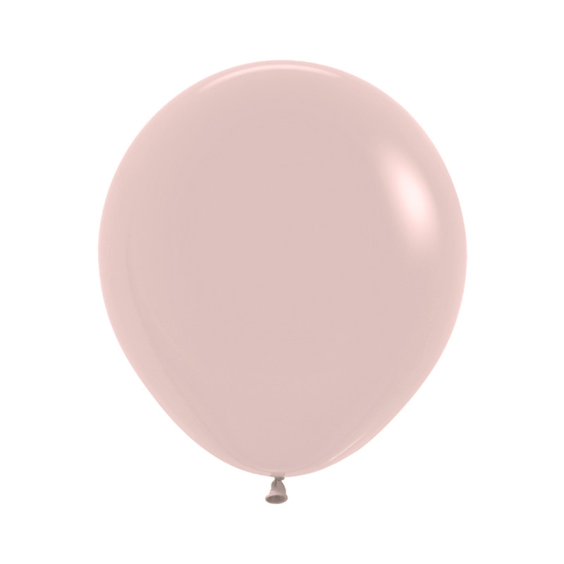 Ballons ronds 18" (40cm) rose nude (Creamy Blush 058) – 25 Pcs
