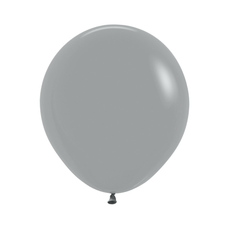 Ballons ronds 18" (40cm) gris urbain (Urban Grey 082) – 25 Pcs
