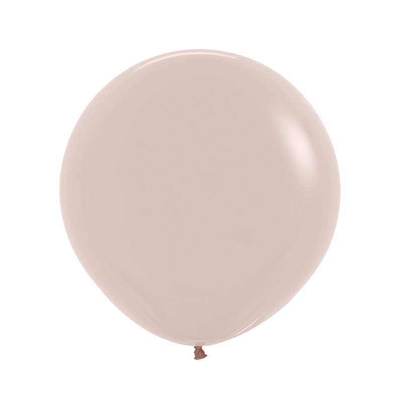 Ballons ronds 24" (60cm) rose nude (Creamy Blush 058) – 3  Pcs