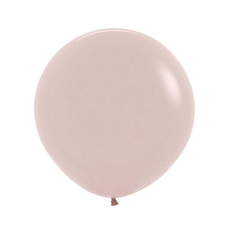 Round Balloons 24" (60cm) Nude Pink (Creamy Blush 058) – 3 Pcs