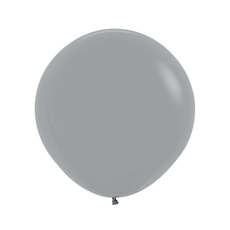 Ballons ronds 24" (60cm) gris urbain (Urban Grey 082) – 3  Pcs