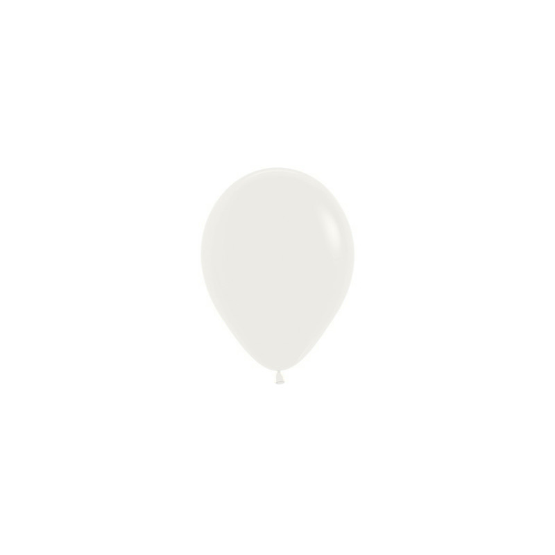 Ballons ronds 5" (12cm) blanc amande (Almond White 006) – 50 Pcs