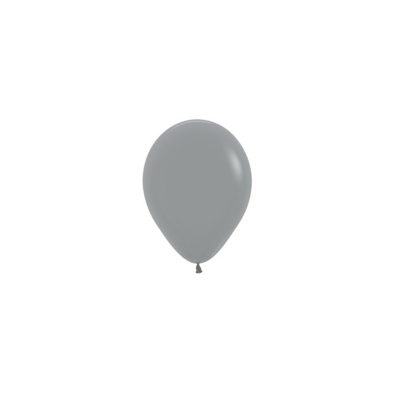 Ballons ronds 5" (12cm) gris urbain (Urban Grey 082) – 50 Pcs