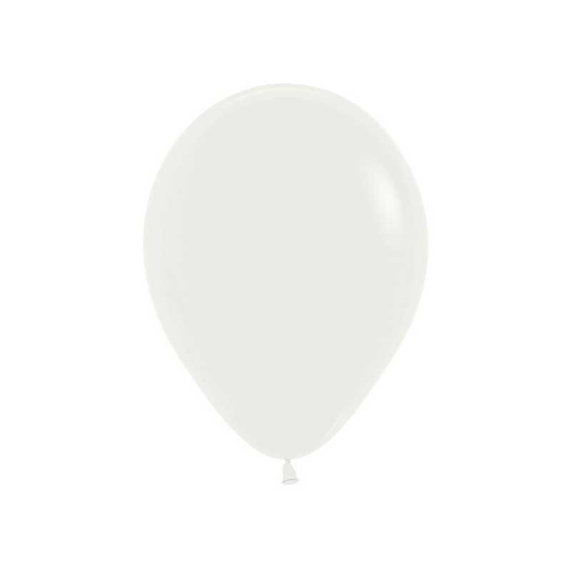 9" (23cm) Almond White Round Balloons (Almond White 006) – 50 Pcs