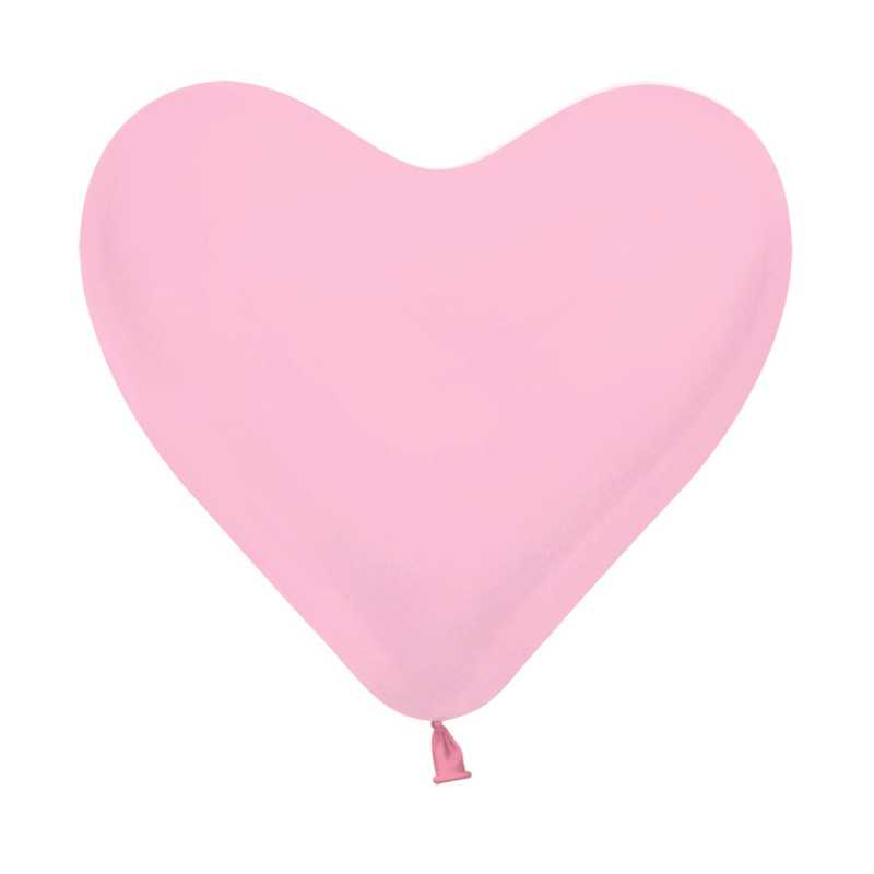 Heart Balloons 12" (30cm) Light Pink (Pink 009) – 50 Pcs