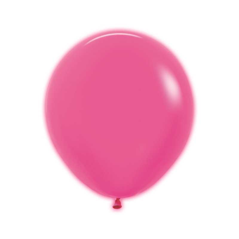 Ballons ronds 18" (40cm) fuchsia néon (Neon Fuchsia 212) – 25 Pcs