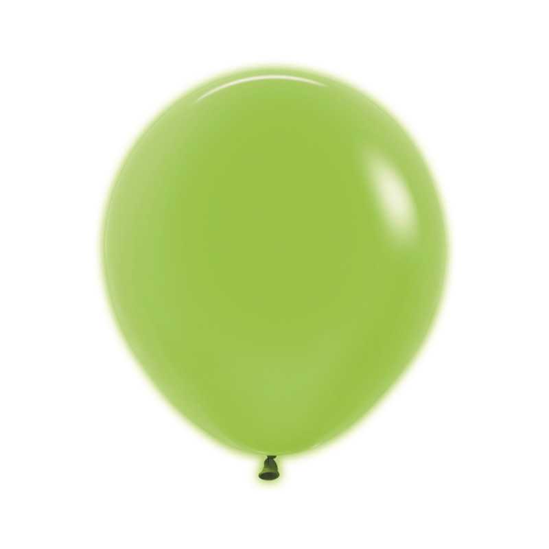 Ballons ronds 18" (40cm) vert néon (Neon Green 230) – 25 Pcs