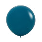 Round Balloons 24" (60cm) Teal (Deep Teal 035) – 3 Pcs