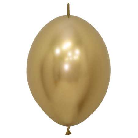 ballons-link-o-loon-30cm-or-chrome-sempertex-france