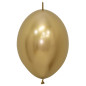 Ballons Link-O-Loon 12" (30cm) or chromé (Reflex Gold 970) – 25 Pcs