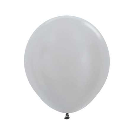 Ballons ronds 18inch (40cm) - Pearl Silver - 481 R18481 Sempertex France