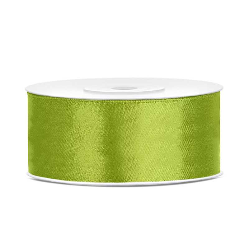 Ruban Satin Vert Pomme 25m