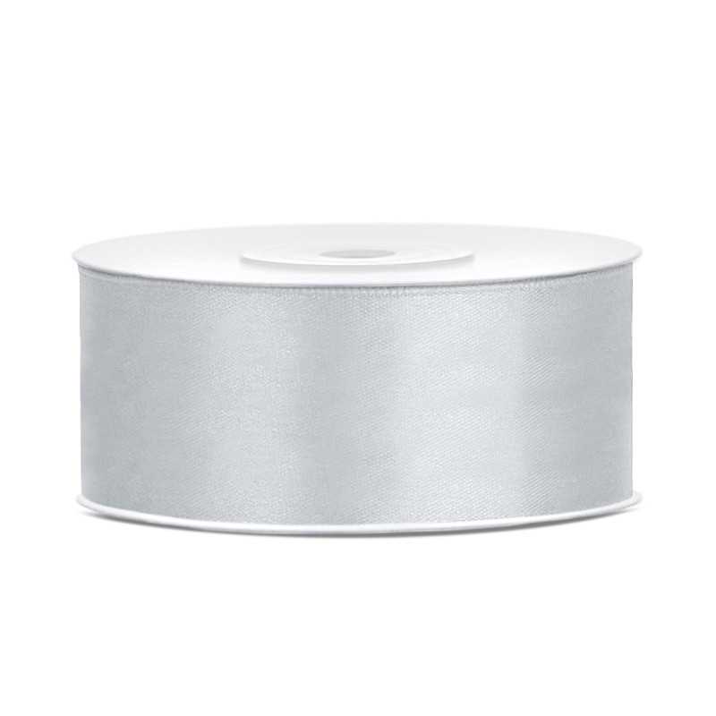 Ruban Satin Argent 25m